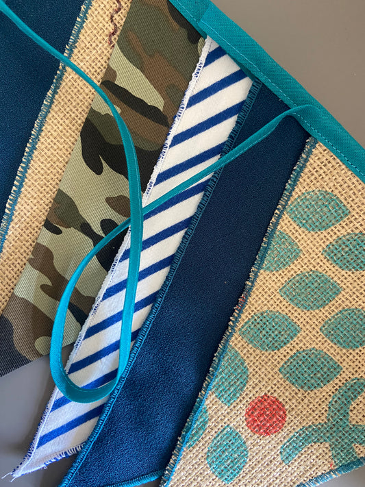 SLINGER blauw&koffie