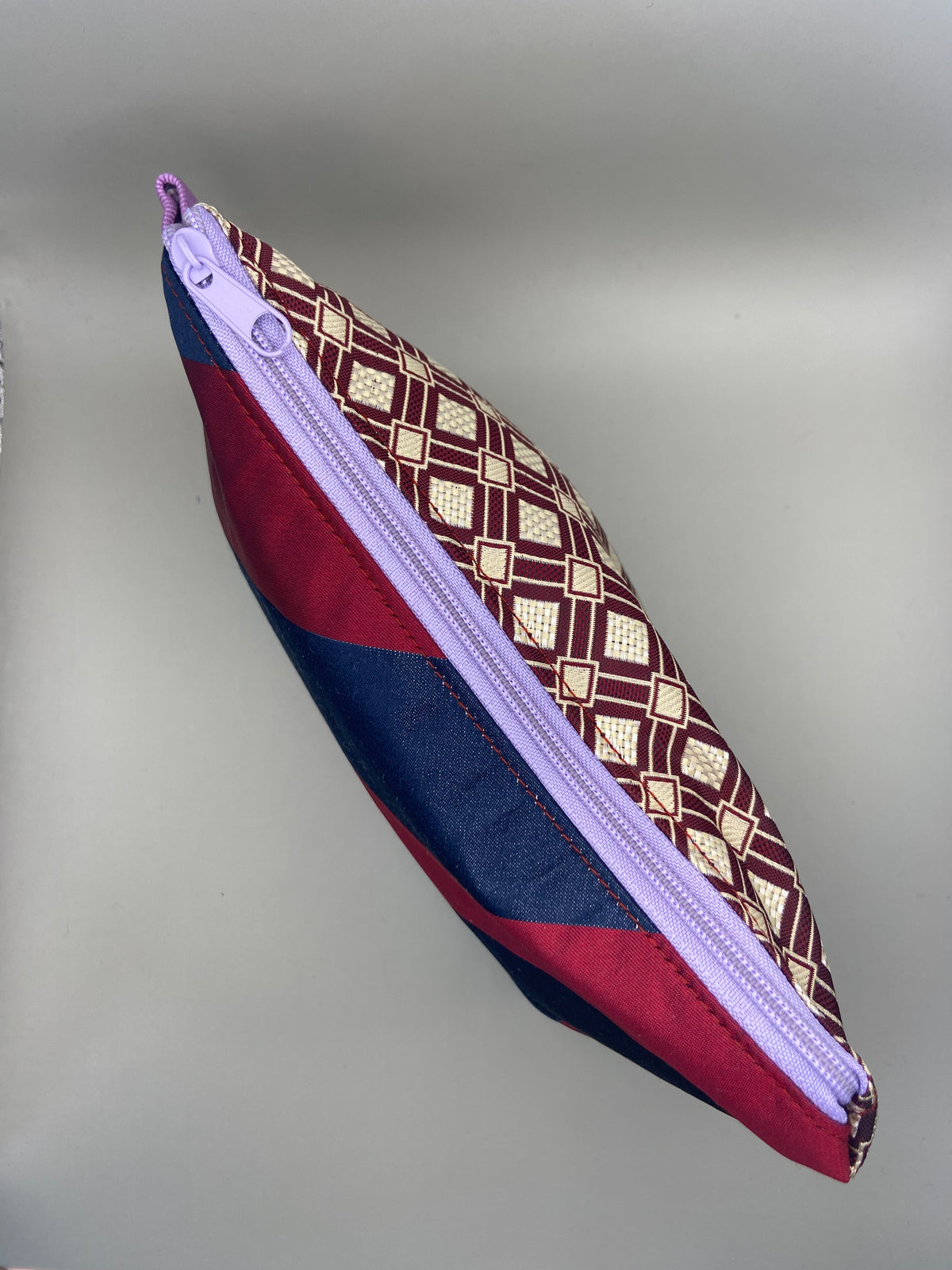 MAKE UP BAG bordeaux&mix