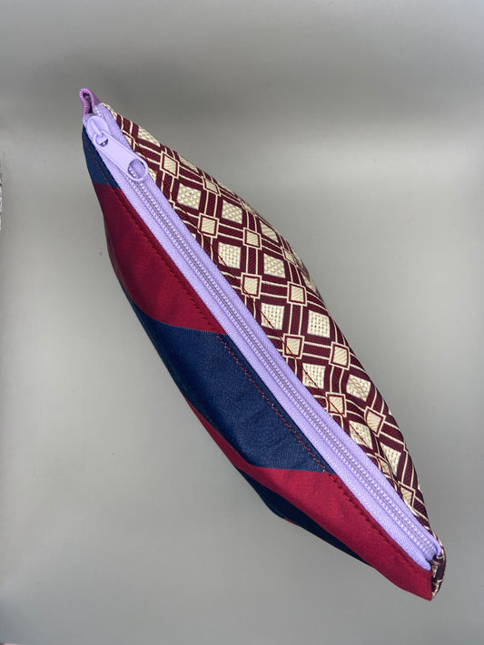 MAKE UP BAG bordeaux&mix