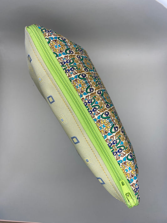 MAKE UP BAG oker&groenmix