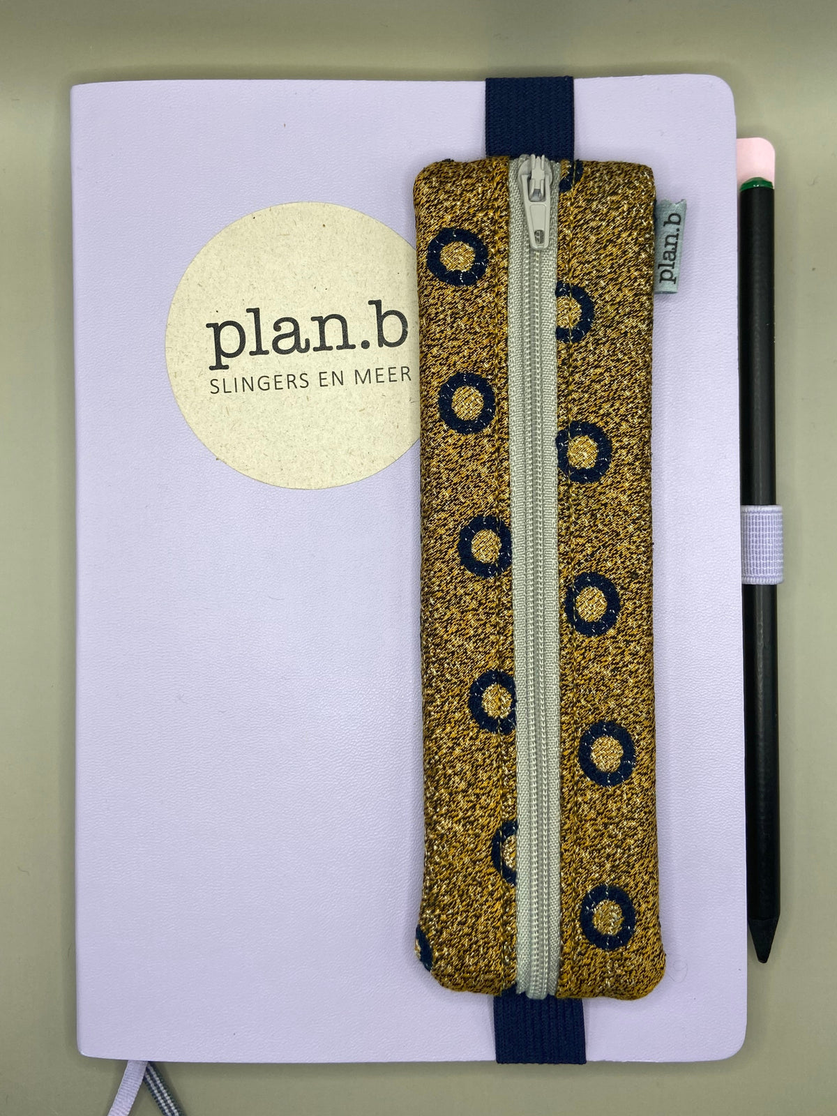NOTEBOOKETUI oker&donkerblauw
